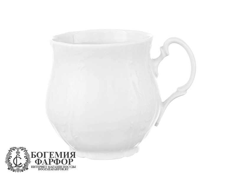 Кружка Джонас 310 мл с блюдцем Бернадотт, Недекорированный