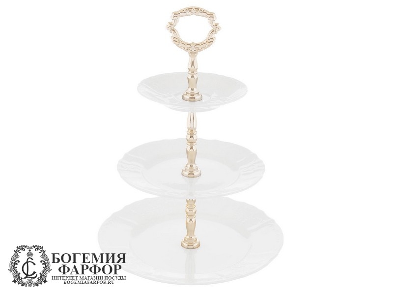 Этажерка 3-х ярусная Бернадотт, Недекорированный