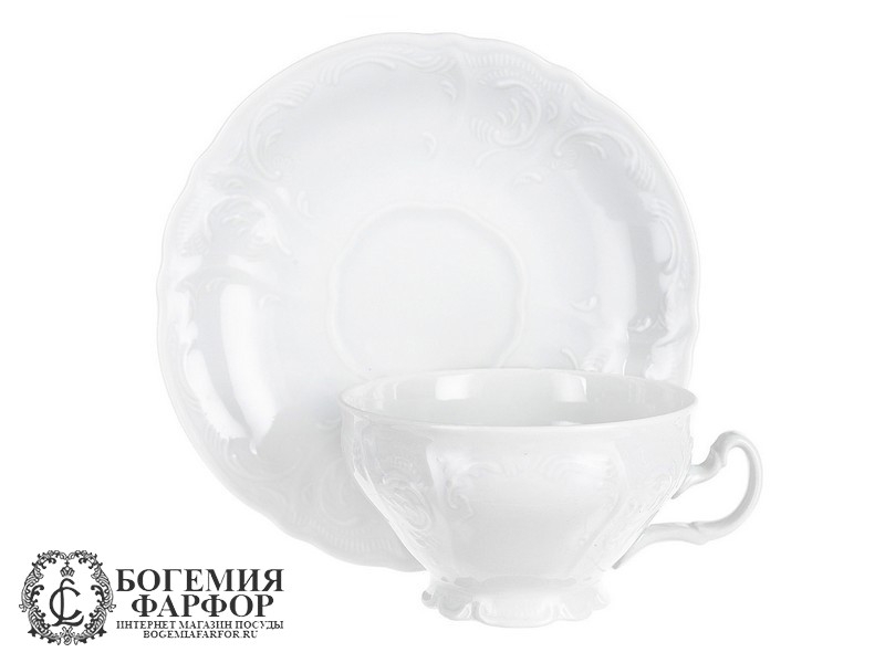 Чайный сервиз Бернадотт, Недекорированный на 6 персон, 17 предметов